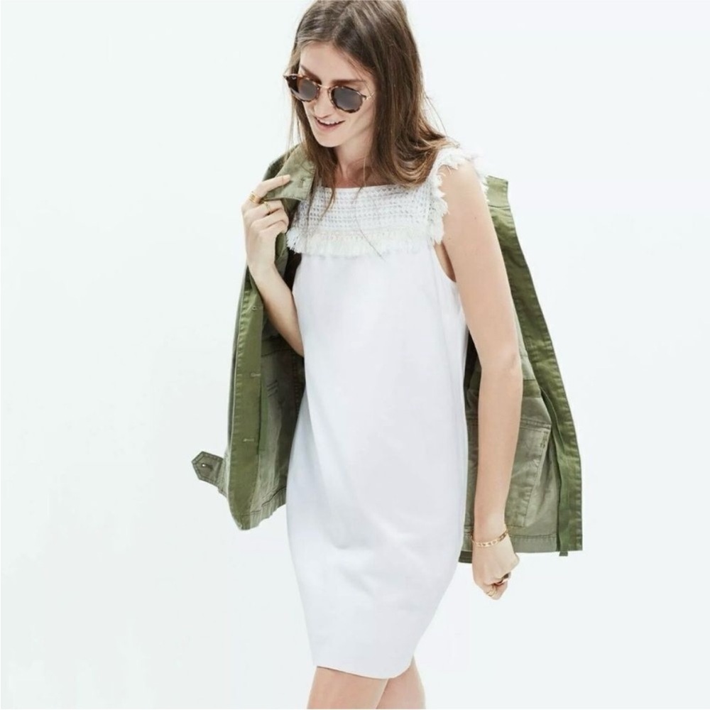 Madewell White Crochet Detail dress - Picture 1 of 4